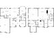 Detailed floor plan showcasing the layout of the home, including bedrooms, living spaces, and garage at 400 Icicle Ct, Hampton, GA 30228