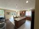 Spacious kitchen with an island, stainless appliances, and access to the backyard at 985 Forest Knoll Court Ct, Lithia Springs, GA 30122