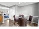 Dining area with seating for four and view to the living room at 320 Little Creek Rd, Lawrenceville, GA 30045