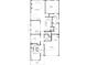 Layout of a 2-bedroom house with kitchen, dining, great room, study, sunroom, laundry, foyer, garage, primary suite, and front porch at 34 English Barn Way, Hiram, GA 30141