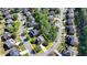 An expansive aerial view that shows the location of the home in a Gathering friendly neighborhood at 1806 Royal Troon Ct, Duluth, GA 30097