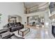 Open floor plan showcasing hardwood floors and seamless flow to the kitchen at 1806 Royal Troon Ct, Duluth, GA 30097