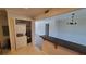 Open floor plan features laundry closet, bar, and living room at 2825 Northeast Expy # F 03, Atlanta, GA 30345