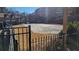 Community pool covered for the winter, set within a landscaped area at 2825 Northeast Expy # F 03, Atlanta, GA 30345
