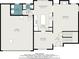 Detailed floor plan showcasing the layout of the first floor, including kitchen, living room, and dining area at 1850 Brooks Pointe Ct, Lawrenceville, GA 30045