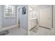 Stylish bathroom featuring a window and a neutral color scheme throughout at 201 Aster Ct, Canton, GA 30114