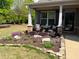 Charming front yard featuring flowering plants, greenery, and decorative stones at 201 Aster Ct, Canton, GA 30114