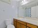 Bathroom with a vanity and toilet at 2520 Hartford Dr, Ellenwood, GA 30294