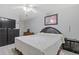 Bedroom featuring a Queen bed and wood floors at 2520 Hartford Dr, Ellenwood, GA 30294