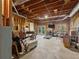 Unfinished basement with walkout to the backyard; offers potential for customization at 403 S River Farm Dr, Alpharetta, GA 30022
