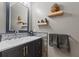 Stylish bathroom featuring a modern vanity and decorative accents at 403 S River Farm Dr, Alpharetta, GA 30022