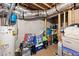 Unfinished basement featuring utilities, and stored items, offering potential for customization at 4016 Upland Trce, Marietta, GA 30066