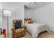 Cozy bedroom with soft carpet, ceiling fan, and closet at 895 Ovalene Sw Ln, Marietta, GA 30064