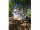 Exterior view of the house with white siding surrounded by trees, offering shade and privacy at 4775 Ben Hill Rd, Douglasville, GA 30134