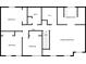 Detailed floor plan showcasing the layout of the bedrooms and bathrooms at 4510 Trumble Ter, Snellville, GA 30039