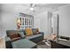 Bedroom with sleeper sofa and lots of shelving at 69 Country Place Ct, Alpharetta, GA 30005