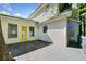 Back deck with yellow door and natural light, perfect for outdoor relaxing at 3200 Hampton Ridge Way, Snellville, GA 30078