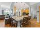 Eat-in kitchen featuring granite countertops, light wood cabinets and stainless steel appliances at 3601 Cedar Springs Ln, Loganville, GA 30052