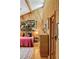 Inviting bedroom with wooden paneling, vaulted ceiling and stylish decor at 2208 Guinevere Ne Way, Atlanta, GA 30345