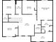Second-floor floorplan featuring four bedrooms, three baths, and a laundry room at 81 Creekside Bluff Way, Auburn, GA 30011