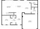 First-floor floorplan featuring an office, living room, kitchen, and two-car garage at 81 Creekside Bluff Way, Auburn, GA 30011