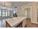 Open-concept kitchen with a large island and modern appliances at 595 Broadview Ne Pl, Atlanta, GA 30324