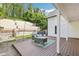 Wide backyard showcasing wooden deck, and view of the back yard with stone steps at 1998 Shalimar Ne Dr, Atlanta, GA 30345