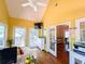 Cozy office with hardwood floors, natural light, and vaulted ceiling at 2319 Lochinver Ln, Conyers, GA 30094