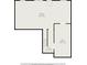 Floor plan illustrating the basement layout, including a large room and a hall with stairs at 859 Walking Stick Trl, Auburn, GA 30011