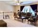 Loft area with comfortable seating and view of living room below at 3315 Sardis Bend Dr, Buford, GA 30519
