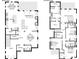 Detailed two-story floor plan showcasing the layout of the kitchen, living areas, bedrooms, and bathrooms at 351 Senna St, Marietta, GA 30064