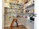 Walk-in pantry featuring extensive shelving and an accessible step stool at 351 Senna St, Marietta, GA 30064