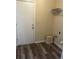 Laundry room featuring vinyl floors and washer dryer hookups at 4071 River Rd, Ellenwood, GA 30294