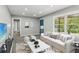 Cozy living room with lots of natural light, modern furniture, and plush carpet at 4442 Mark Anthony Ct, Decatur, GA 30035
