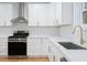 Well-lit kitchen with stainless steel appliances and modern fixtures and white cabinetry at 2195 Springdale Sw Rd, Atlanta, GA 30315