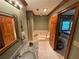 Bathroom showcasing a vanity and soaking tub at 5254 Franklin Goldmine Rd, Cumming, GA 30028