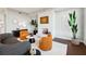 Cozy living room with a fireplace, stylish decor, and a peaceful ambiance at 1820 Peachtree Nw St # 804, Atlanta, GA 30309