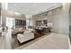 Open-concept living room and bar with counter seating, perfect for entertaining and relaxation at 1820 Peachtree Nw St # 804, Atlanta, GA 30309
