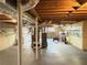 Unfinished basement with visible duct work, concrete floor, and access to utilities at 2262 Hurt Sw Rd, Marietta, GA 30008
