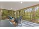 Inviting screened-in porch offering a tranquil outdoor living space with natural light at 2315 Fisher Dr, Loganville, GA 30052