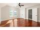 Large bedroom with hardwood floors, ample natural light and ensuite bathroom at 2015 N Decatur Ne Rd, Atlanta, GA 30307