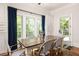 Dining area with large windows and backyard views featuring custom cabinetry and bright space at 2015 N Decatur Ne Rd, Atlanta, GA 30307