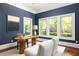Home office with large windows and modern finishes, providing an ideal workspace at 2015 N Decatur Ne Rd, Atlanta, GA 30307