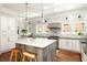 Bright, open kitchen featuring a center island and pendant lighting at 2015 N Decatur Ne Rd, Atlanta, GA 30307