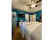 Spacious main bedroom with a flat screen television, closet access, and ensuite bathroom at 305 Pleasant Forest Dr, Temple, GA 30179