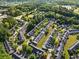 Aerial view of a townhome community featuring lush landscaping and well-maintained buildings at 4643 Grand Central Pkwy, Decatur, GA 30035