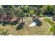 An aerial view of the golf course with the sand trap at 3200 Country Club Nw Ct, Kennesaw, GA 30144