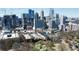 Scenic city view of the surrounding neighborhood and numerous high-rise buildings at 273 12Th Ne St # 114, Atlanta, GA 30309