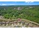 Lush aerial view of a residential area surrounded by dense forest, offering a serene living environment at 1645 Dahlia Dr, Cumming, GA 30040