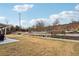 Large backyard with a tiered garden bed design and lush green lawn at 1645 Dahlia Dr, Cumming, GA 30040